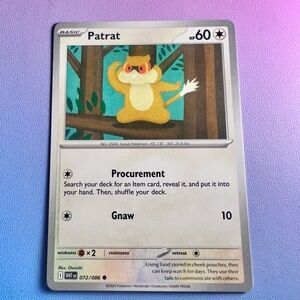 patrat - 072/086 (common) — pokemon: white flare